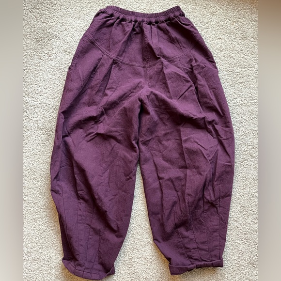 100% Cotton Super High Rise Balloon Leg Casual Pants - Picture 4 of 7